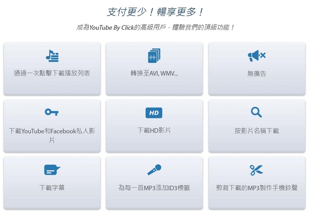 YouTube下載-2023推薦16個免費轉檔MP3音樂、MP4影片、網址及手機下載8K方法!軟體、APP 25 YouTube 影片下載推薦|ByClick