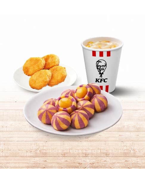 肯德基優惠-2023年08月最新KFC買一送一優惠券出示、ptt隱藏版優惠代碼、優惠卷!早餐時間、菜單 126 肯德基優惠 上校雞塊 × 4+雙色轉轉 QQ 球 × 1+玉米濃湯(小)× 1