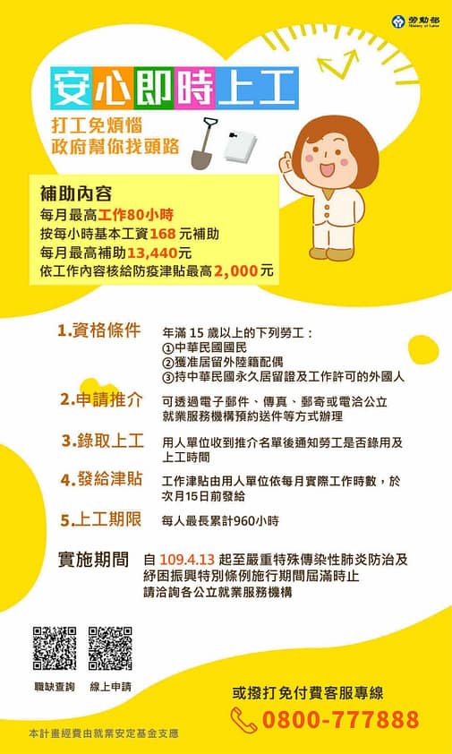 紓困補助-10萬貸款3個流程撥款!2023你可以申請多少補助金?怎麼領取?疫情補助全台縣市懶人包 36 勞工疫情紓困金方案三:安心即時上工計畫