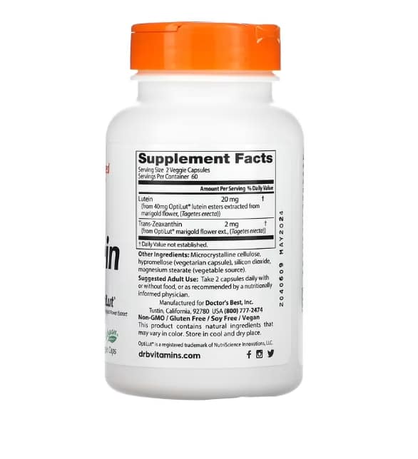 葉黃素推薦品牌排名-2024ptt比較iHerb葉黃素怎麼吃?副作用、功效 14 葉黃素推薦-2023品牌排名比較:Doctor's Best, OptiLut 葉黃素
