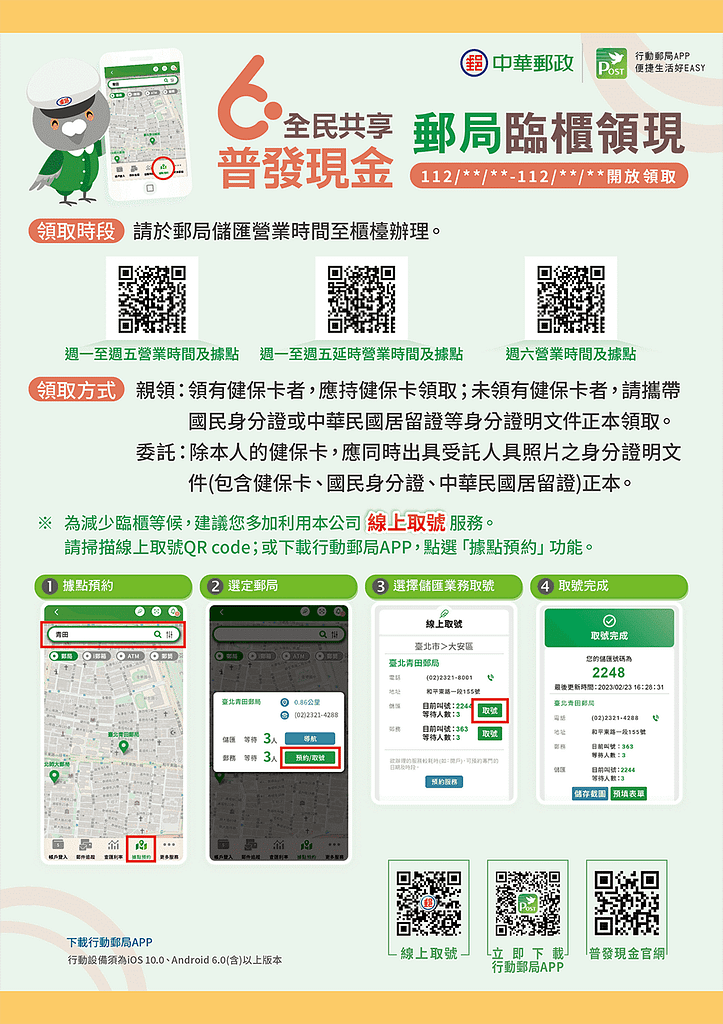 6000 gov tw 官網-登記網站/台灣普發線上申請/登入查詢入帳網址 31 郵局領現